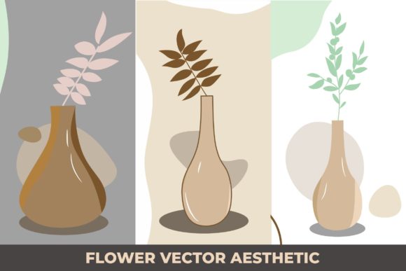 Flower Vector Aesthetic for Decoration Graphic Icons By Riki.studio