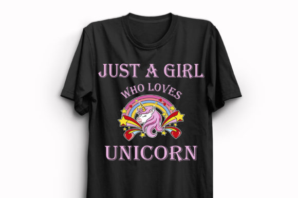 Unicorn Lover T-shirt Design 1 Graphic Print Templates By KIT CRAFT