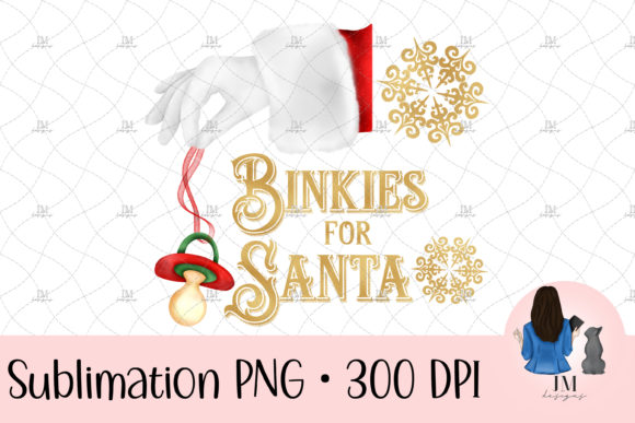 Binkies for Santa Watercolor Christmas Grafika Rękodzieła Przez JMDesigns
