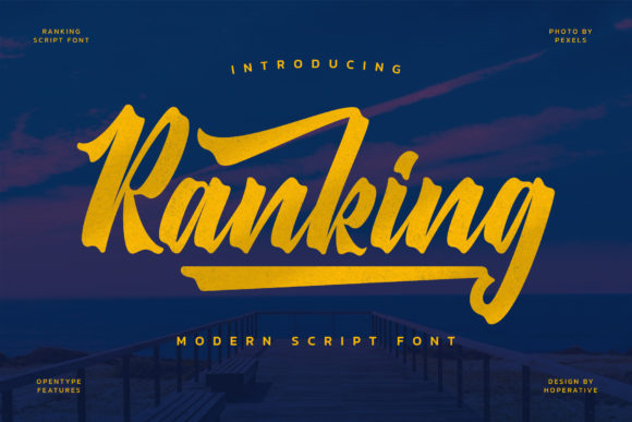 Ranking Script & Handwritten Font By Hoperative Design