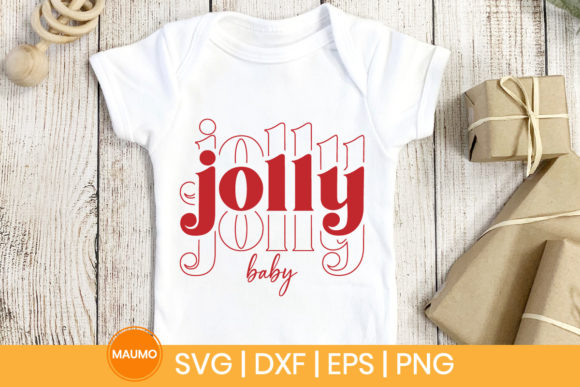 Jolly Baby Christmas Svg Quote Graphic Print Templates By Maumo Designs