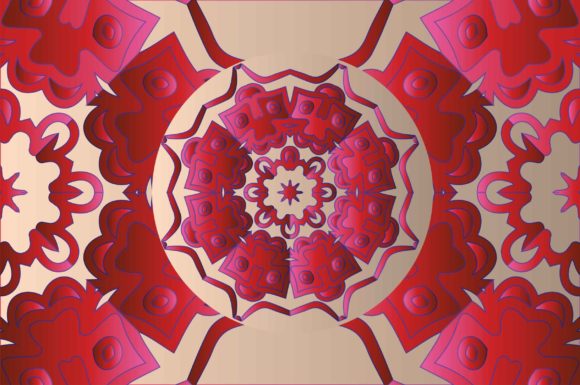 Mandala Grafik Papier-Muster Von Tyo Regred