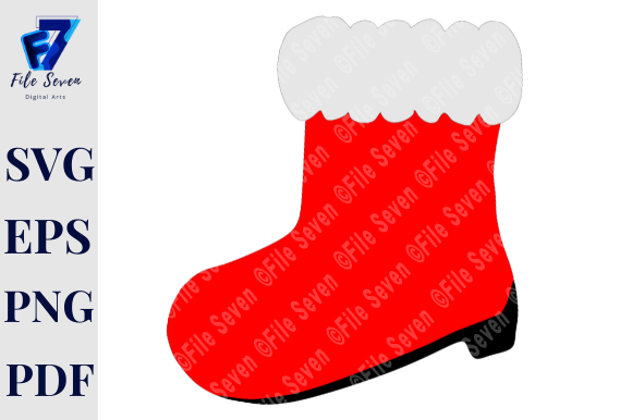 Boot Svg, Santa's Boots Graphic Crafts By File Seven Arts