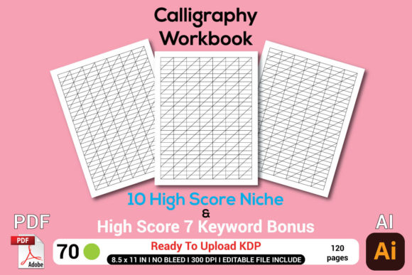 Calligraphy Workbook Graphic KDP Interiors By 2masudrana4