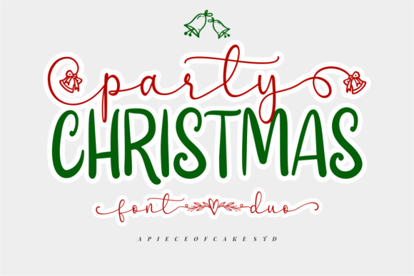 Christmas Party Script & Handwritten Font By a piece of cake