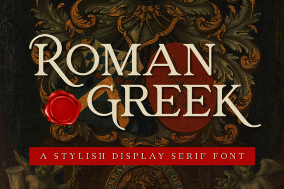 Roman Greek Serif Font By RockboyStudio