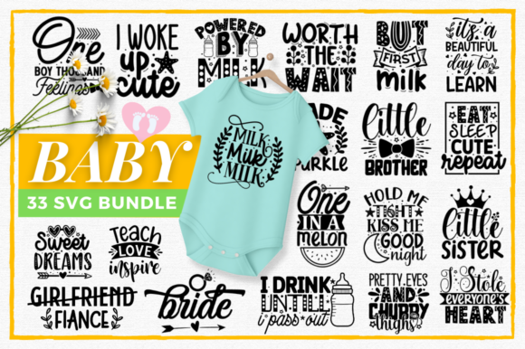 Free Baby SVG Bundle Gráfico Manualidades Por DelArtCreation