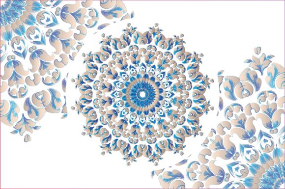 Mandala Illustration Modèles de Papier Par MAS ART