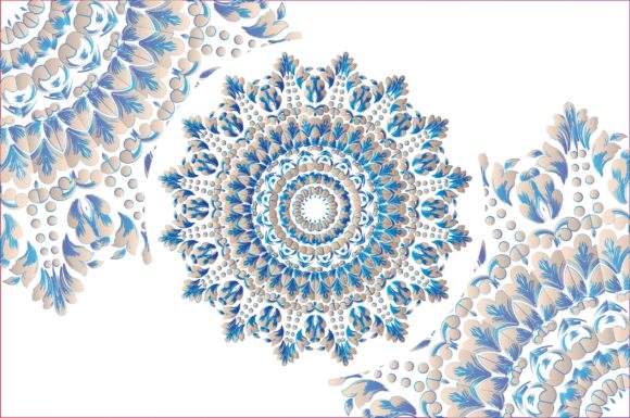 Mandala Illustration Modèles de Papier Par MAS ART