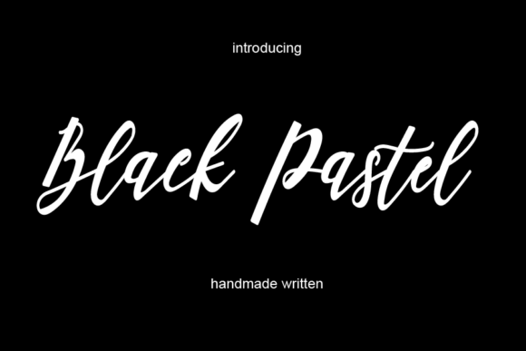 Black Pastel Script & Handwritten Font By AA studio
