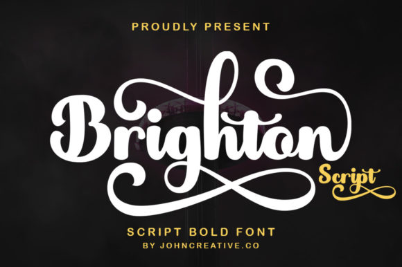 Brighton Script Script & Handwritten Font By mr.johncreative.co