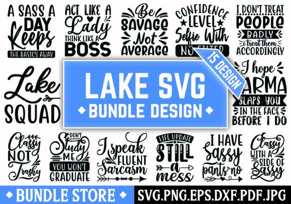 Lake SVG Bundle Design Graphic Crafts By Bundle store