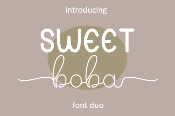 Sweet Boba Script & Handwritten Font By Hardiboy Design