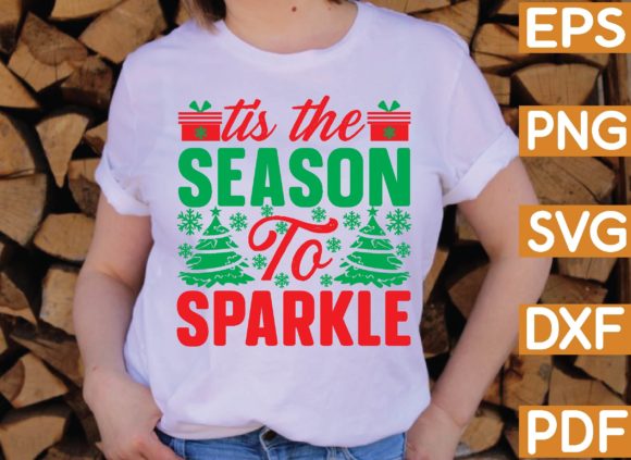 Tis the Season to Sparkle Graphic Crafts By Black SVG Club
