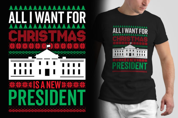 Christmas T Shirt Typography SVG Design Gráfico Plantillas de Impresión Por Unique T-shirt Design