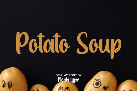 Potato Soup Display Font By NoahType