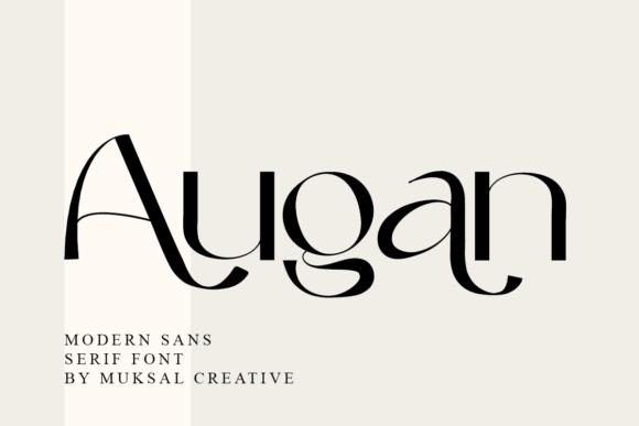 Augan Sans Serif Font By Muksal Creative