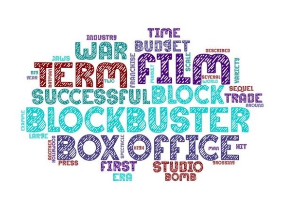 Blockbuster Film Wordcloud Background Graphic Crafts By laurenejlevinson