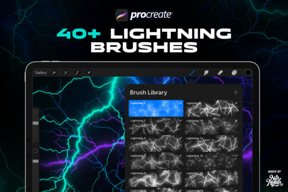 Procreate Lightning Brushes Graphic Brushes By Nurmiftah