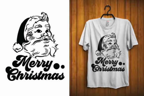 Merry Christmas Santa T Shirt Design Svg Grafika Szablony do Druku Przez Design me
