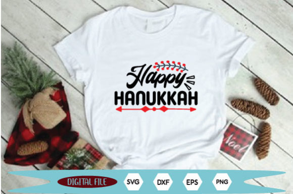 Happy Hanukkah Graphic T-shirt Designs By SVG Design Art