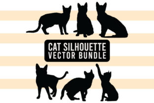 Cat Silhouette Vector Bundle Graphic Print Templates By millerleslies26