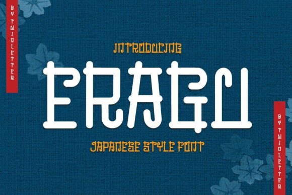 Eragu Display Font By twinletter