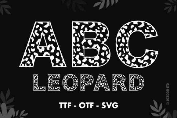 Leopard Decorative Font By Jozoor