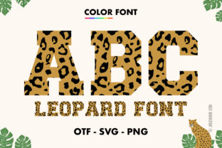 Leopard Color Fonts Font By Jozoor 1