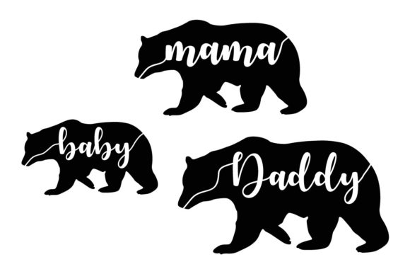 Bear Family Grafica Modelli di Stampa Di artgraph
