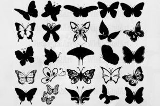 Butterfly Set Grafika Ilustracje do Druku Przez WieDigitalArt 1