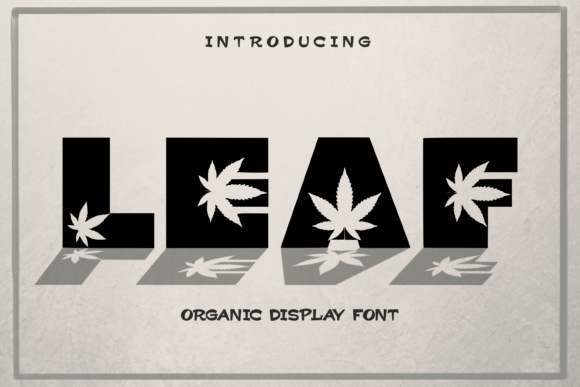 Leaf Display Font By Rasa