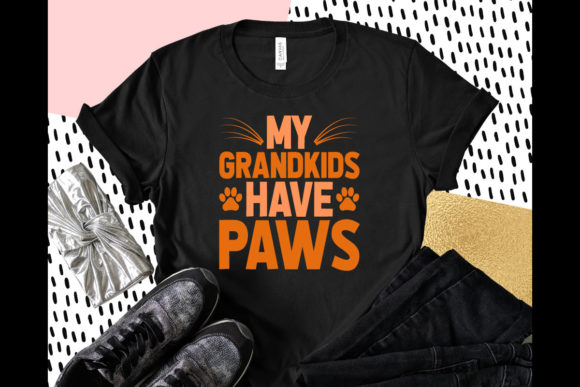 My Grandkids Have Paws Graphic T-shirt Designs By sayedhasansaif04