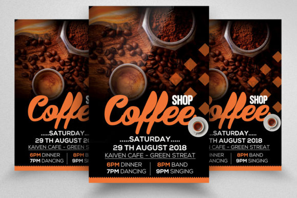 Cafe Restaurant Flyer Template Graphic Print Templates By Leza Sam