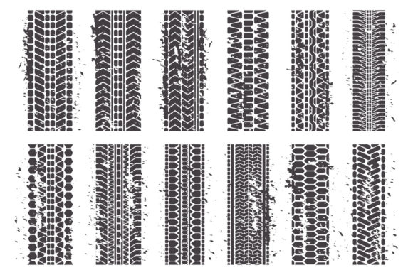 Tire Marks Graphic Illustrations By winwin.artlab