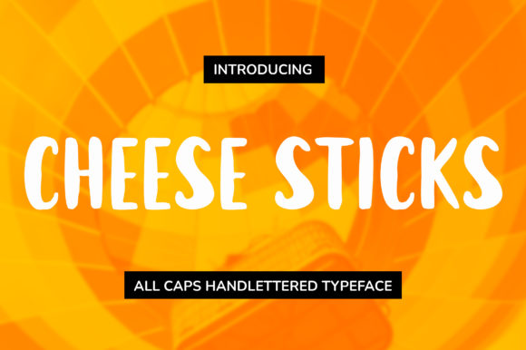 Cheese Sticks Display Font By Olala Type