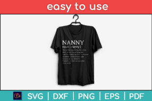 Nanny Definition Grandma Mother Day Svg Illustration Artisanat Par designindustry 2