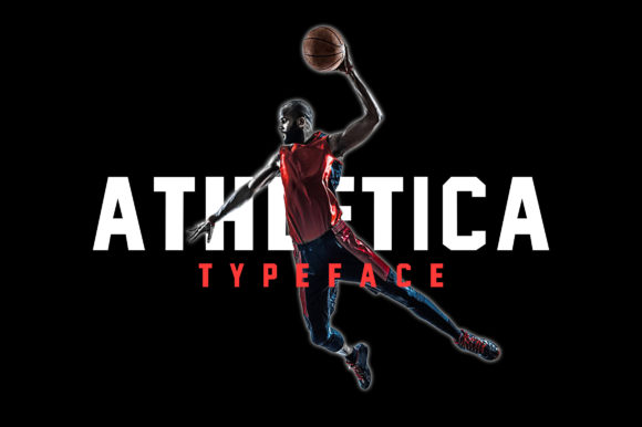 Athletica Display Fonts Font Door GraphicxPack