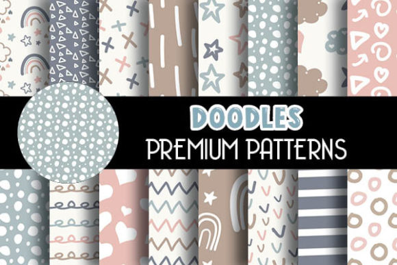Doodles Boho Drawing Patterns Graphic Patterns By Grafixeo