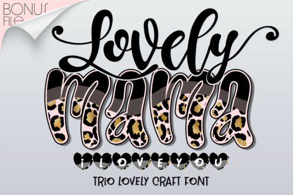 Lovely Mama I Love You Font Fuentes Display Fuente Por Nobu Collections