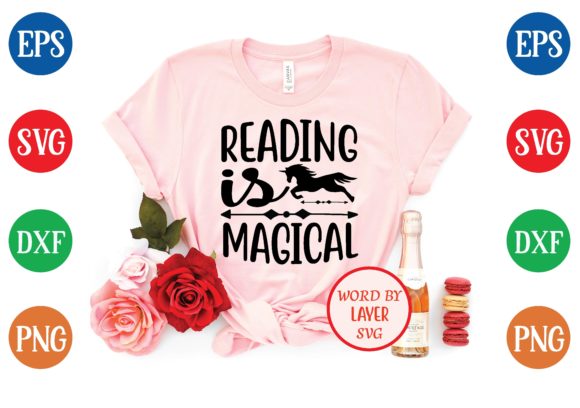 Reading is Magical Graphic Print Templates By Design House