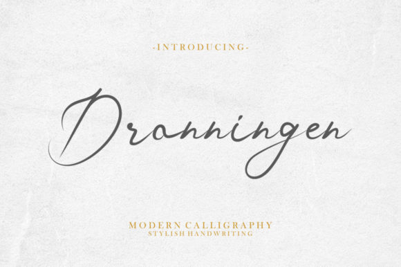 Dronningen Signature Script & Handwritten Font By Strong.co
