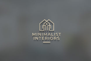 Minimalist Home Logo Template Grafica Loghi Di Pretty Decadent 1