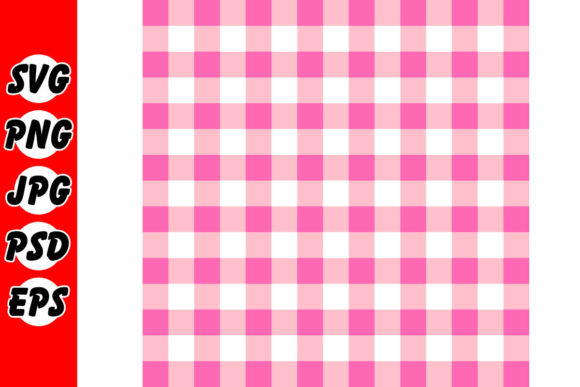 Pink Buffalo Plaid Gingham Checkered Graphic Print Templates By ArtByTroy