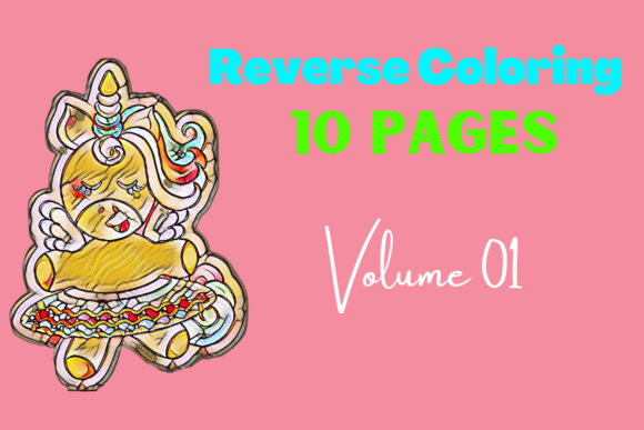 Reverse Coloring Graphic Coloring Pages & Books Kids By SJstore