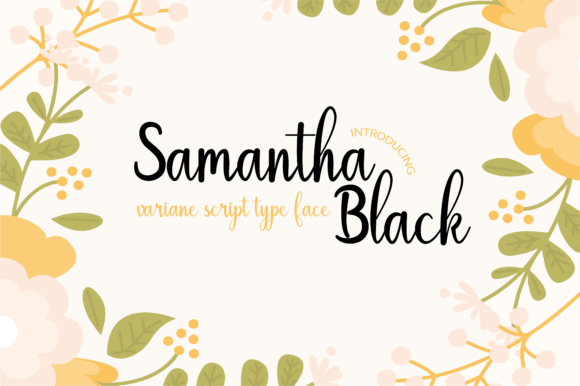 Samantha Black Script & Handwritten Font By AD Studio