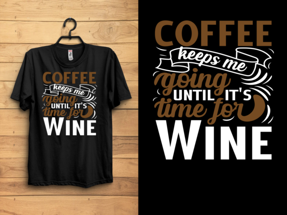 Coffee Typography T-shirt Design Illustration Modèles d'Impression Par freelancerfataher