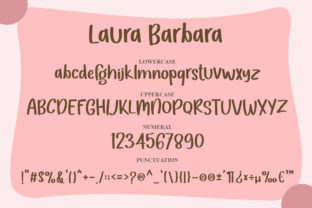 Laura Barbara Display Font By Nirmala Creative 5
