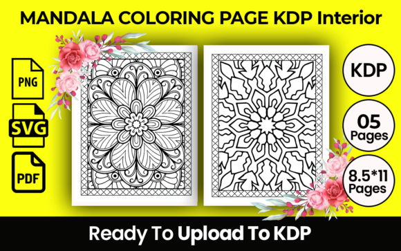 Mandala Coloring Page Grafik Ausmalseiten & Malbücher für Erwachsene Von kdp supervise