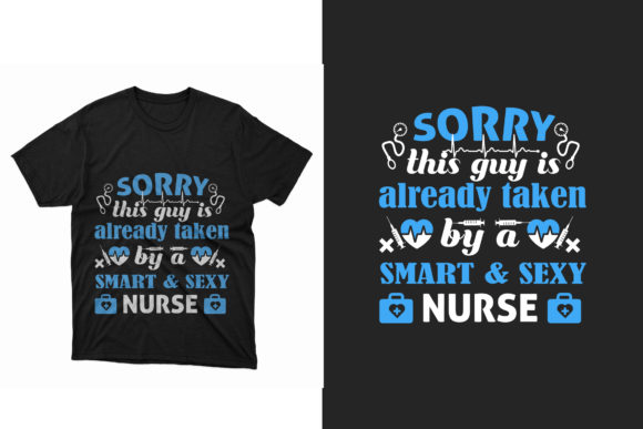 Smart & Sexy Nurse T Shirt Design Vector Gráfico Plantillas de Impresión Por Rextore